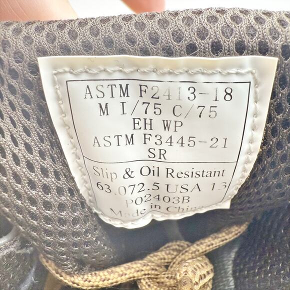 PUMA Mens Conquest SR Scuff Cap Composite Toe Work Boots US 13 Wheat Leather GUC - Picture 11 of 13